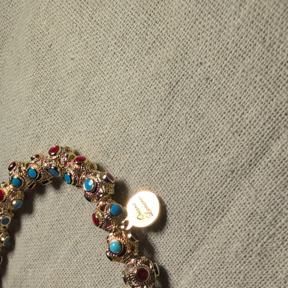 Red / Turquoise enamel Filigree Bracelets - Picture 3 of 4